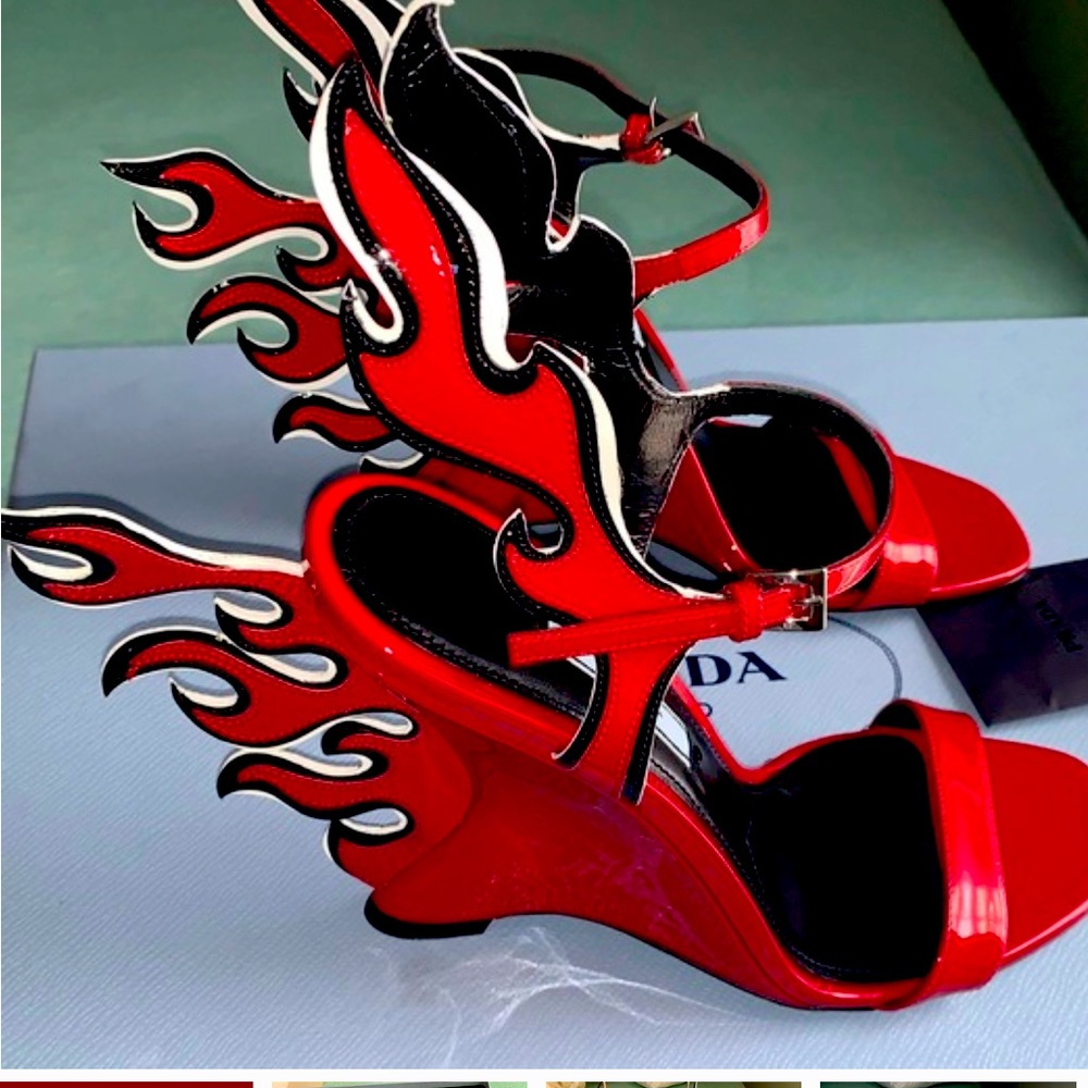Prada flame heels ... Women’s size 7